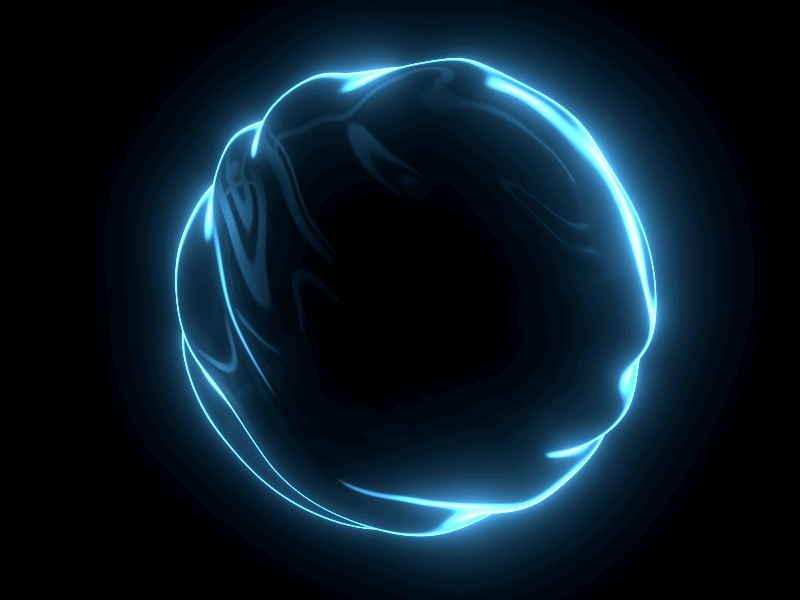 Animated energy orb